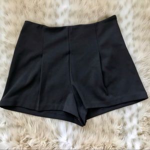 Free People Pleated Black Shorts XS